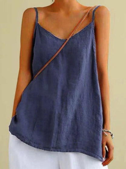 Women's V-Neck Spaghetti Strap Tank Top